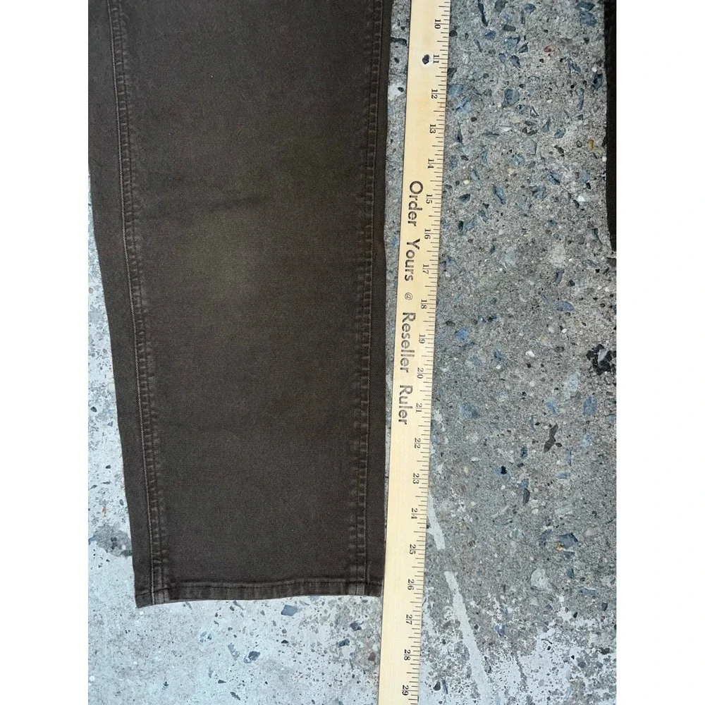 Abercrombie & Fitch Mens Carpenter Pants 26x26 Brown Stretch Canvas Utility Work